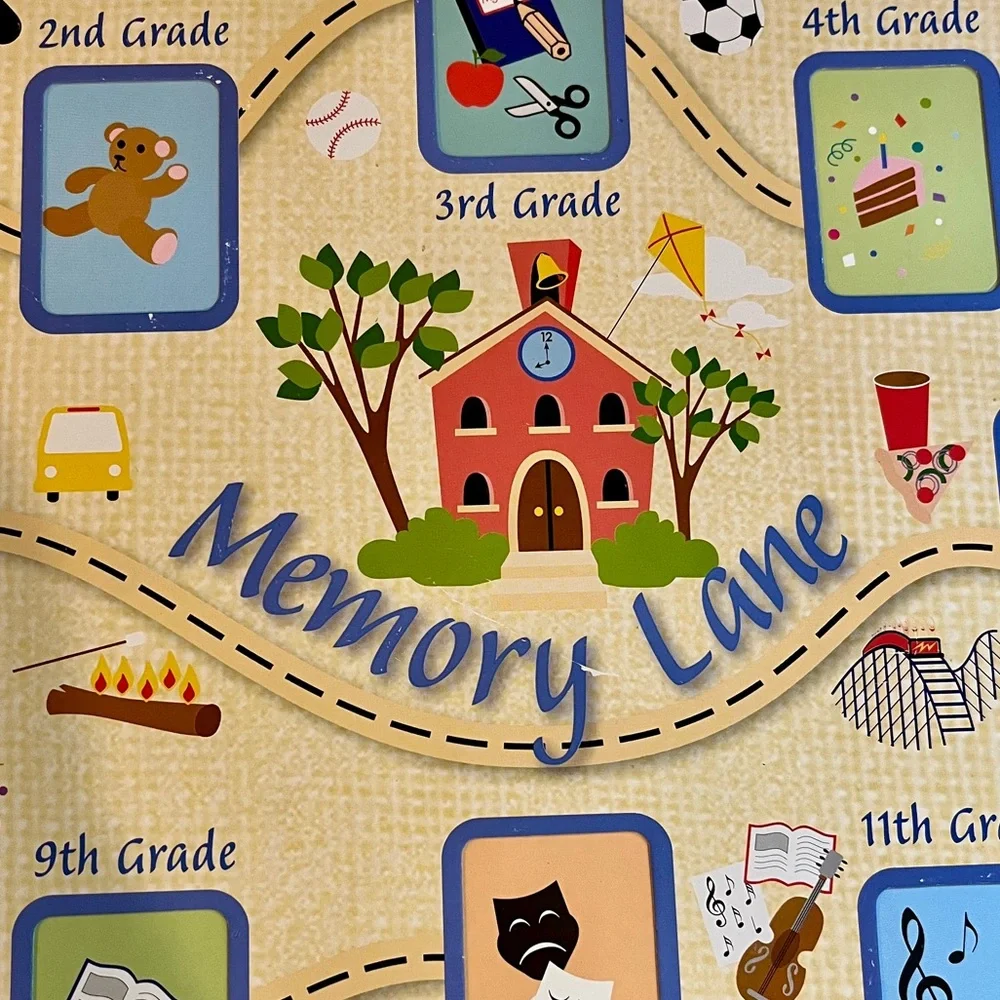 VTG Memory Lane School Years Photo Frame School Pictures 1st-12th Grade 90s Y2K